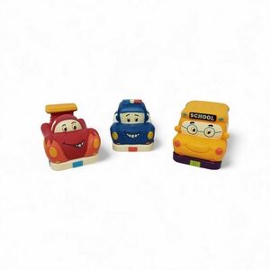 School Bus Police Car Race Car Lot Of 3